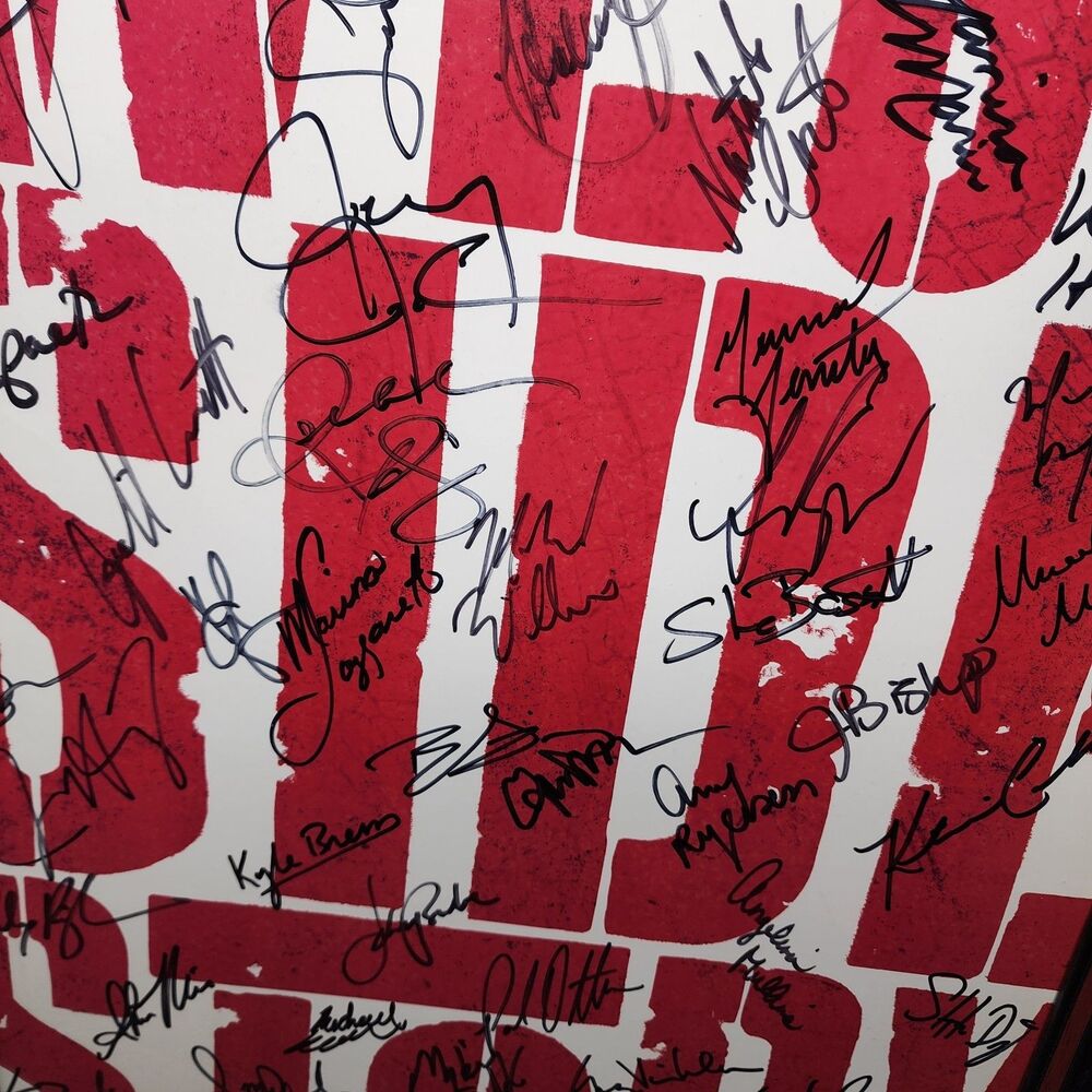 Broadway West Side Story Cast Signed Framed 2009 Olivo Cavenaugh Scaglione - Picture 7 of 13